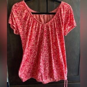 Old Navy size Medium 100% cotton pullover top with drawstring waist.